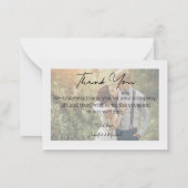 carte de remerciements photo mariage design (Dos)