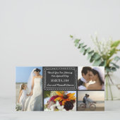 Carte de remerciements photo Mariage Doodboard (Debout devant)