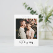 Carte de remerciements photo Mariage du meilleur j (Debout devant)