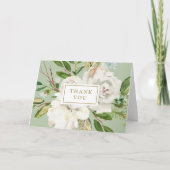 Carte de remerciements photo Mariage Gilded Blooms (Devant)