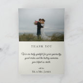 Carte de remerciements photo Mariage Jardin De Fle (Intérieur)