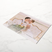 Carte de remerciements photo Mariage rose Gold Foi (Rotation)