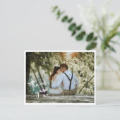 Carte de remerciements photo Mariage XO minimalist (Debout devant)