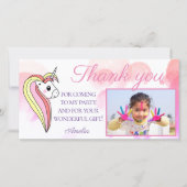 Carte De Remerciements Photo mignonne (Devant)