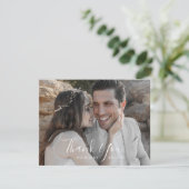 Carte de remerciements photo minimaliste (Debout devant)