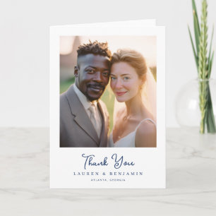 Carte De Remerciements Photo minimaliste chaleureux reconnaissant
