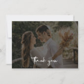 Carte de remerciements photo minimaliste Mariage s (Devant)