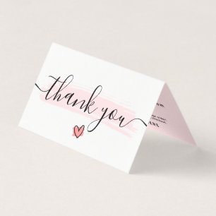 Carte de remerciements photo minimaliste mignon