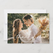 Carte de remerciements photo minimaliste moderne M (Devant)