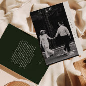 Carte de remerciements photo minimaliste simple