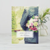 Carte De Remerciements Photo moderne (Debout devant)