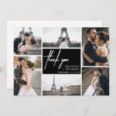 Carte de remerciements photo moderne à la main (Devant / Derrière)