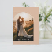 Carte de remerciements photo moderne élégante Arc (Debout devant)