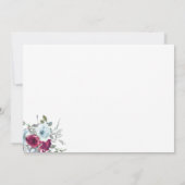 Carte De Remerciements Photo moderne et élégante de 50e anniversaire (Dos)