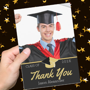 Carte De Remerciements Photo moderne promotion de fin d'études 2022