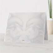 Carte De Remerciements Photo moderne Whimsy Dolphin Mariage (Dos)