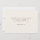 Carte de remerciements photo Monogramme classique (Dos)