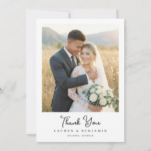 Carte De Remerciements Photo Nature Romantique