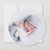 Carte de remerciements photo Niko Round (Dos)