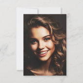 Carte de remerciements photo Papillon Sympathie (Dos)