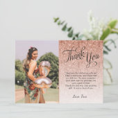 Carte de remerciements photo Parties scintillant o (Debout devant)