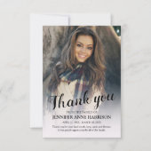Carte de remerciements photo personnalisé (Devant)