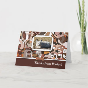 Carte De Remerciements Photo personnalisée de votre chien de merveille