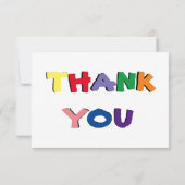 Carte De Remerciements Photo Plat Cute (Dos)