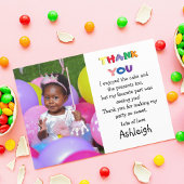 Carte De Remerciements Photo Plateforme Mignonne