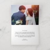 Carte de remerciements photo pliée Darling Script (Couchage intérieur)