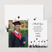 Carte de remerciements photo pour diplômés (Devant / Derrière)