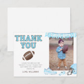 Carte de remerciements photo pour le premier anniv (Devant / Derrière)