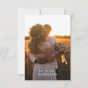 Carte de remerciements photo pour toujours Gratefu