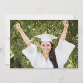 Carte De Remerciements Photo Purple Agate Gold Script Dark Graduation (Dos)