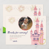 Carte de remerciements photo Rapunzel (Devant / Derrière)