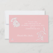 Carte de remerciements photo religieuse enchantée (Dos)