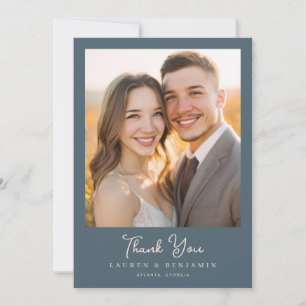 Carte De Remerciements Photo romantique marine
