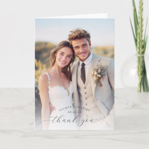 Carte De Remerciements Photo Romantique Pastel Joyeux