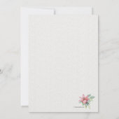 Carte de remerciements photo Rubrum Lilies (Dos)