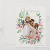 Carte de remerciements photo Rubrum Lilies (Devant / Derrière)