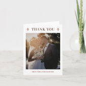 Carte de remerciements photo Rustique Western Mari (Devant)