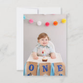 Carte De Remerciements Photo Safari Wild One Birthday (Dos)