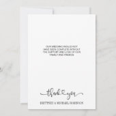 Carte de remerciements photo simple et moderne à l (Dos)