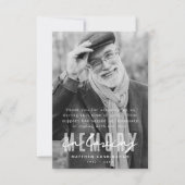 Carte De Remerciements Photo simple et moderne Memorial (Devant)