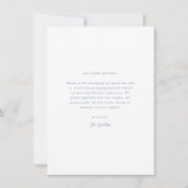 Carte De Remerciements Photo simple Mariage (Dos)