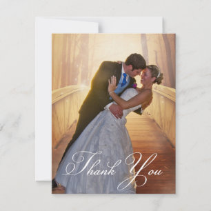 Carte De Remerciements Photo simple Mariage Ajouter votre salutation