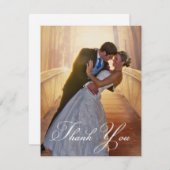 Carte De Remerciements Photo simple Mariage Ajouter votre salutation (Devant / Derrière)