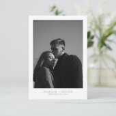 Carte de remerciements photo simple Mariage vert S (Debout devant)