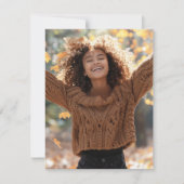 Carte De Remerciements Photo simple moderne graduation blanche (Devant)