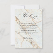 Carte De Remerciements Photo Sympathie pour toujours dans nos coeurs Funé (Dos)